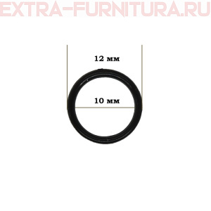 Кольцо для бюстгальтера,пластик, арт.TBY-82609, диам.10мм цв. черный, уп.100шт
