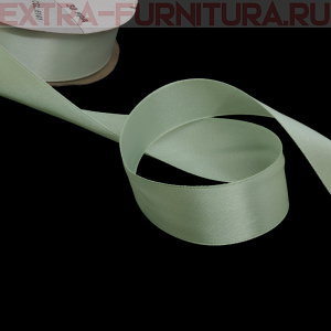 Лента атласная 24 мм цв 141 бледно-голубой рул. 27,42м