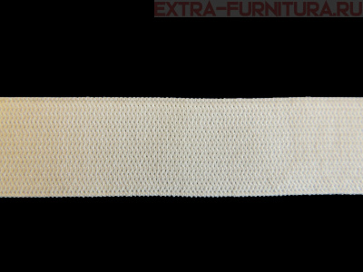 Резинка вязаная, 25мм (+/-2мм), цв.белый (уп.-40м, 12уп./48уп.) Стандарт