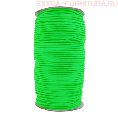 Резинка шляпная 2,5мм цв.334 неон-лимон (уп.100м)