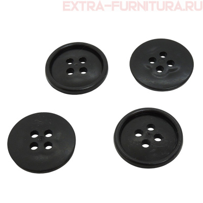 Пуговицы 20/4 черные ПС-2, упаковка 1000 шт.
