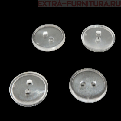 Пуговицы 14/2 прозрачные ПС-3,"Шагрень" упаковка 1000 шт.