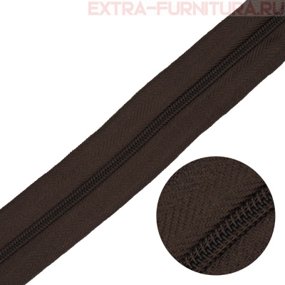 Молния рулонная спираль тип Т3, цв.303 коричневый, пл.8,3 гр/м