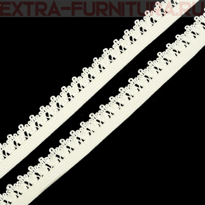 Резинка ажурная 12мм, арт.TBY-101 цв.белый (уп.100м)