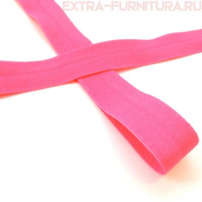 Резинка окантовочная 15мм цв.144 ярко-розовый, матовая арт.ROM15144 уп. 50м